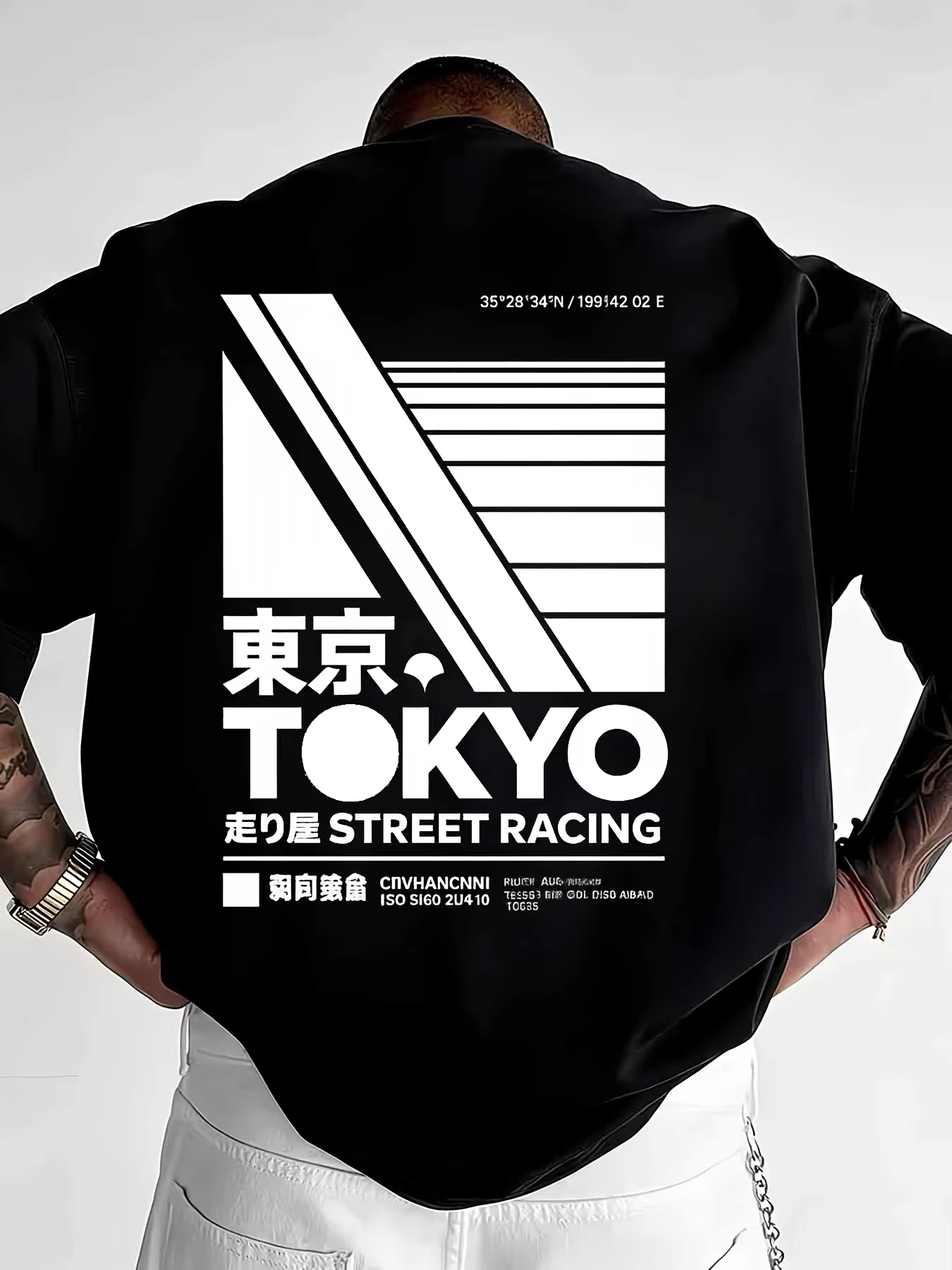 Street Fashion Tokyo - 일본 도쿄 스트리트 스타일 프린트 티셔츠