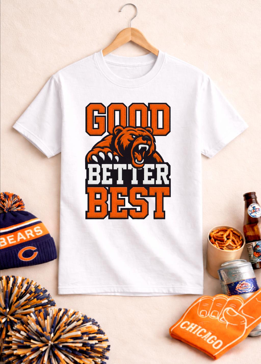 Good Better Best Bear T 셔츠 시카고 - Street Fashion Chicago 리뷰 및 가격