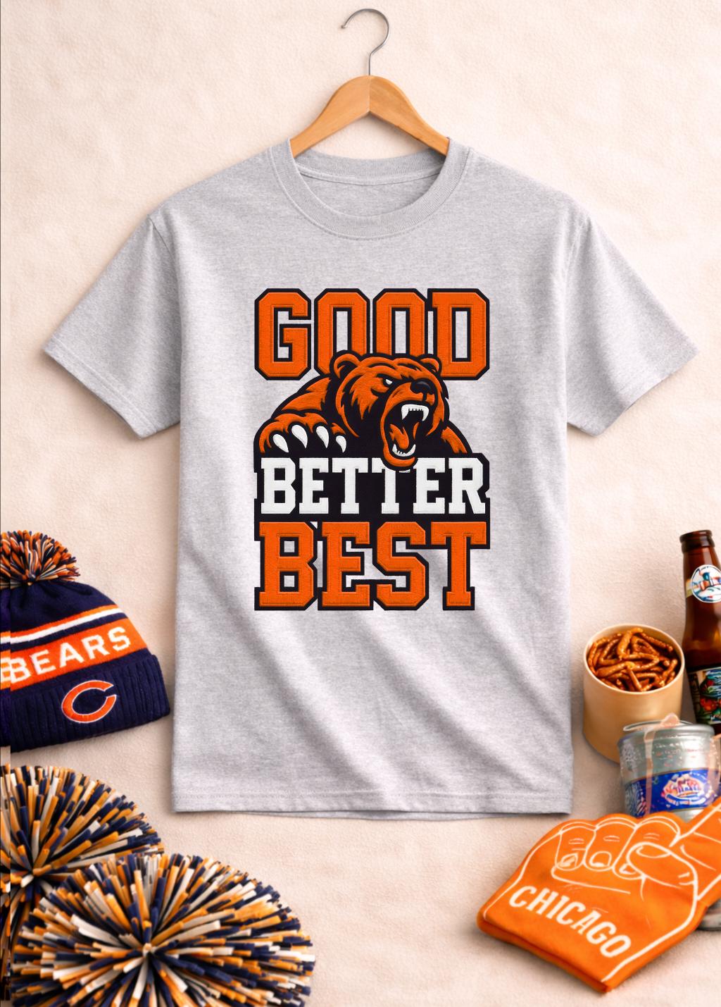 Good Better Best Bear T 셔츠 시카고 - Street Fashion Chicago 리뷰 및 가격