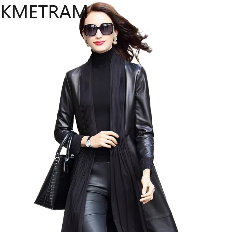 KMETRAM 100% 천연 양가죽 여성 가죽 재킷 고 - Street Fashion Fall 2025 리뷰 및 가격