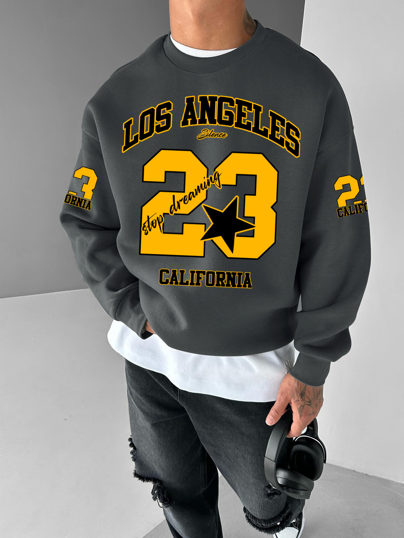 남성용, 여성용 패션 스웨트셔츠, 로스앤젤레스 23 캘 - Street Fashion Los Angeles 리뷰 및 가격