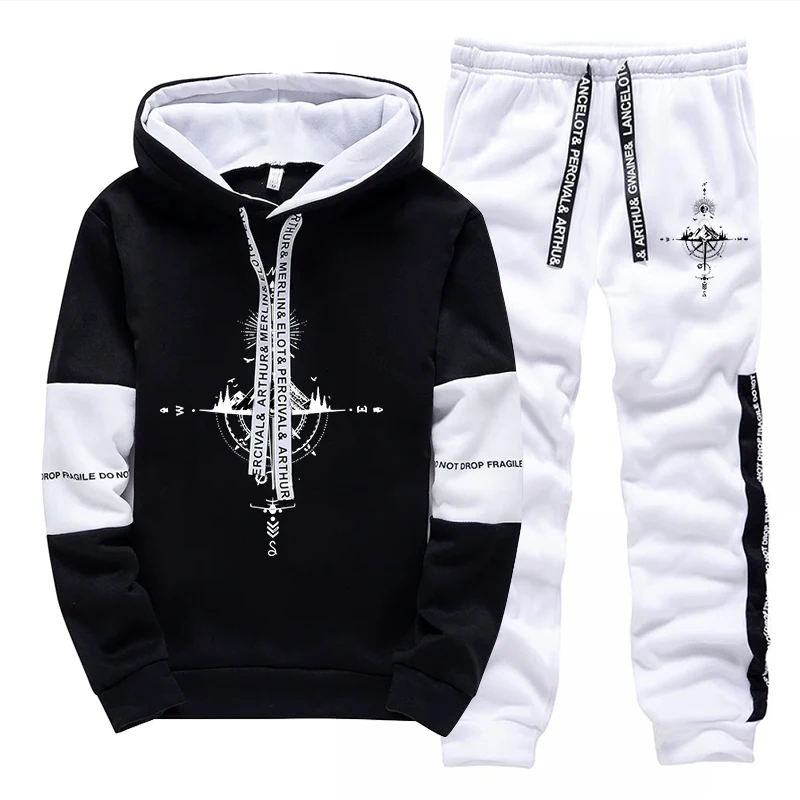 새로운 가을 겨울 남성 트레이닝복 패션 캐주얼 후드 스 - Street Fashion Hoodie 리뷰 및 가격