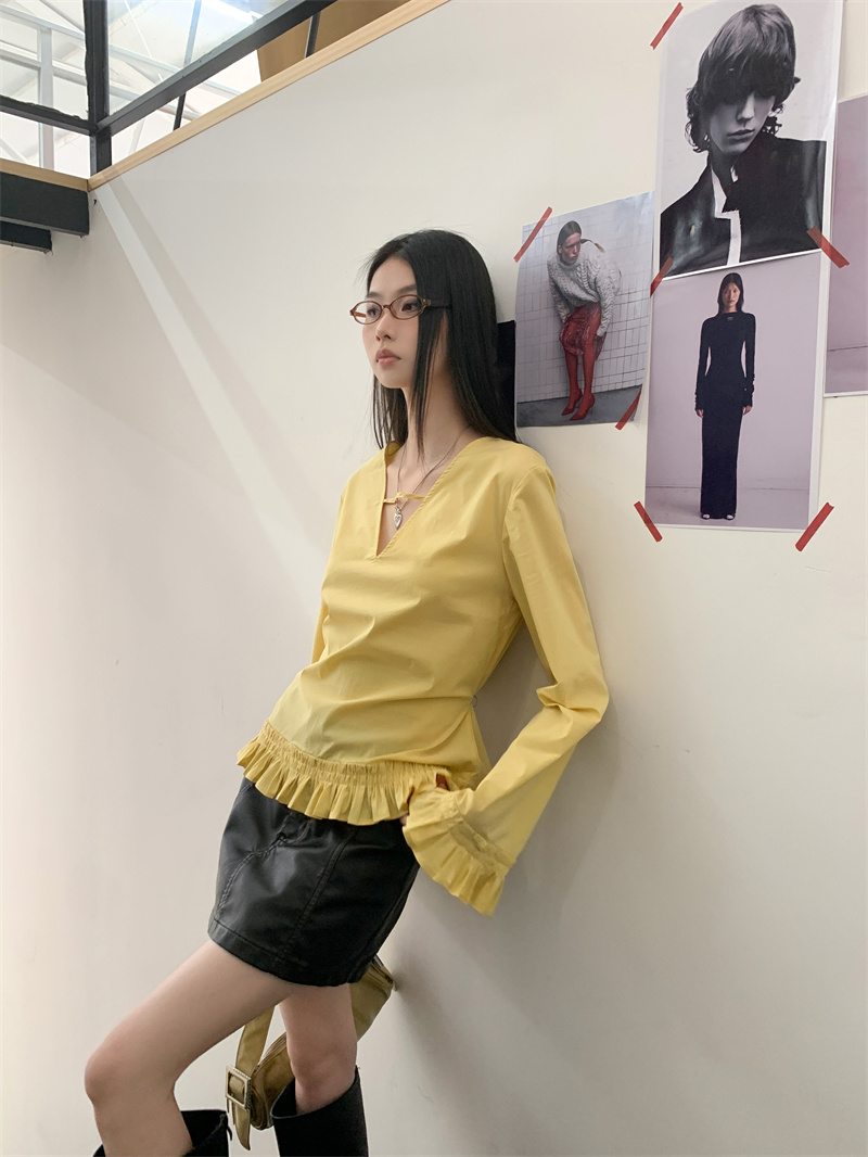 CHEERART 2025 가을 패션 여성용 노란색 긴  - Street Fashion Fall 2025 리뷰 및 가격
